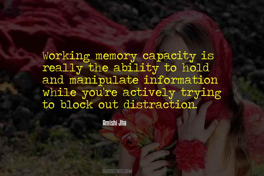 Working Memory Quotes #1116981