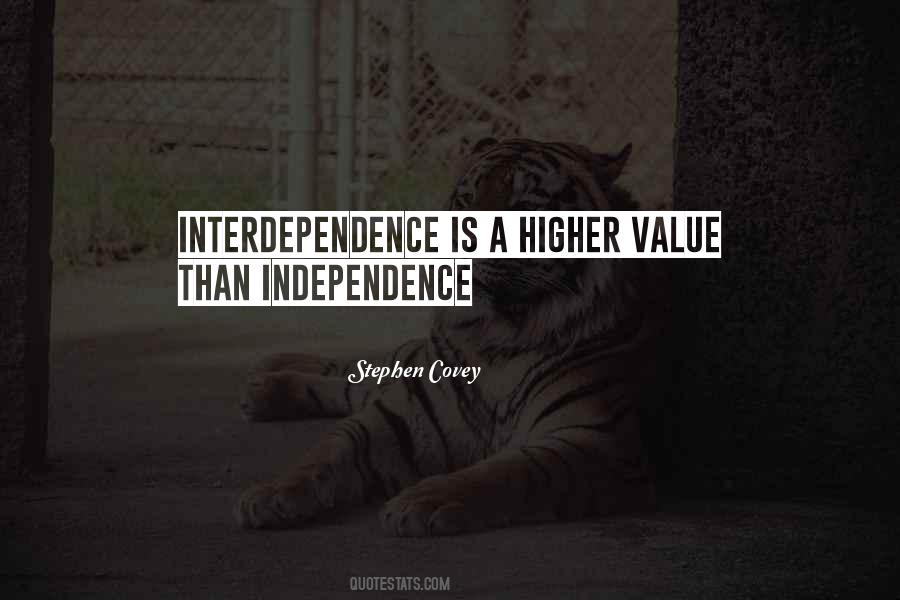 Stephen Covey Interdependence Quotes #306695
