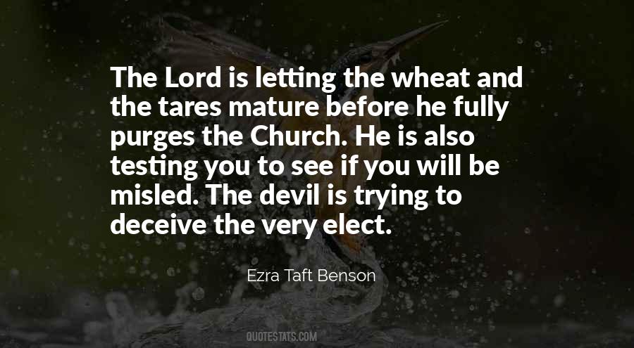 Devil Testing Me Quotes #1060111