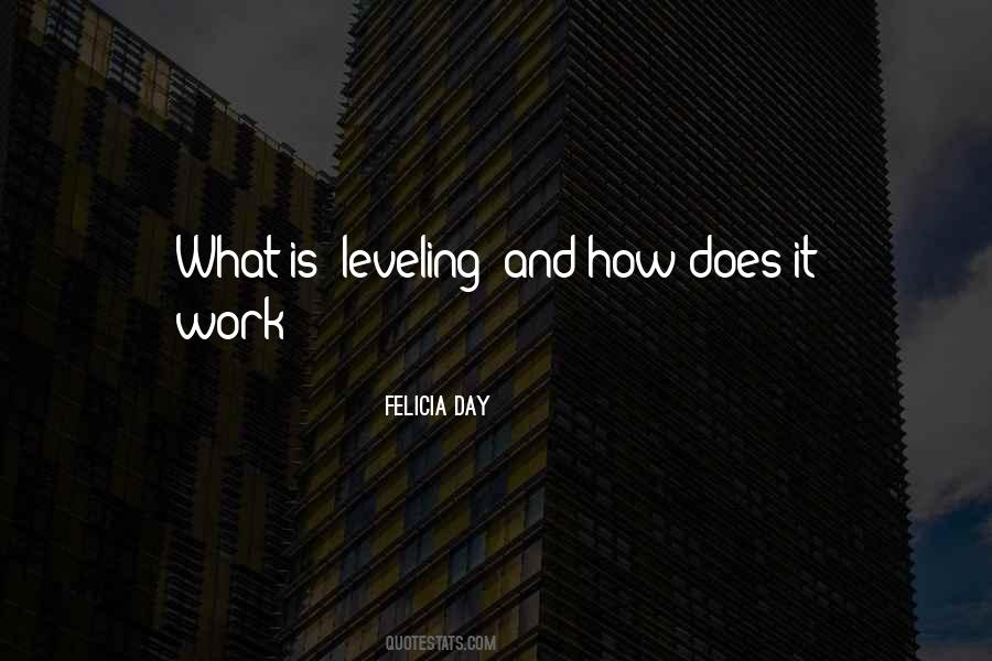 Quotes About Leveling #1429791