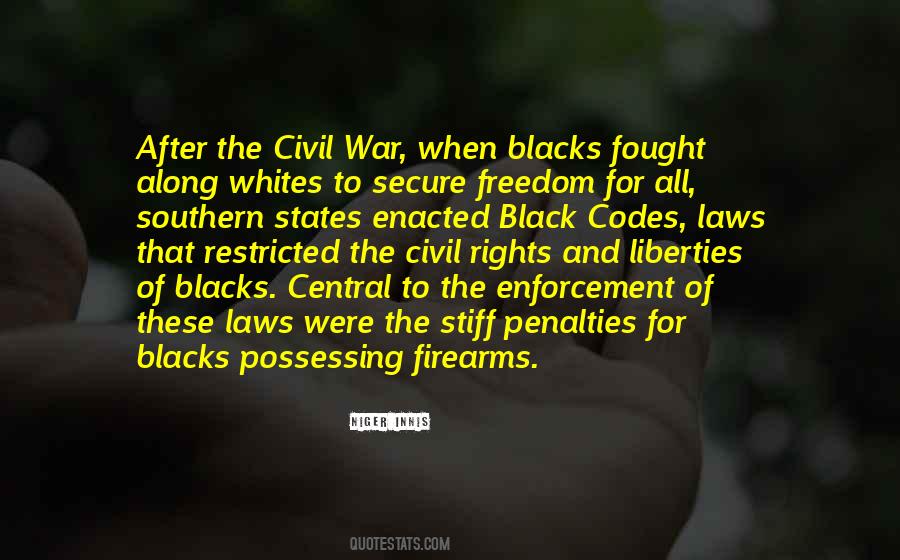 Civil War Freedom Quotes #1120736