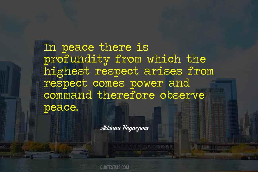 Peace And Power Quotes #227584