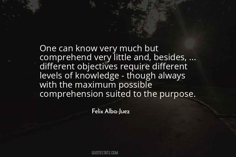 Quotes About The Purpose Of Knowledge #1037180