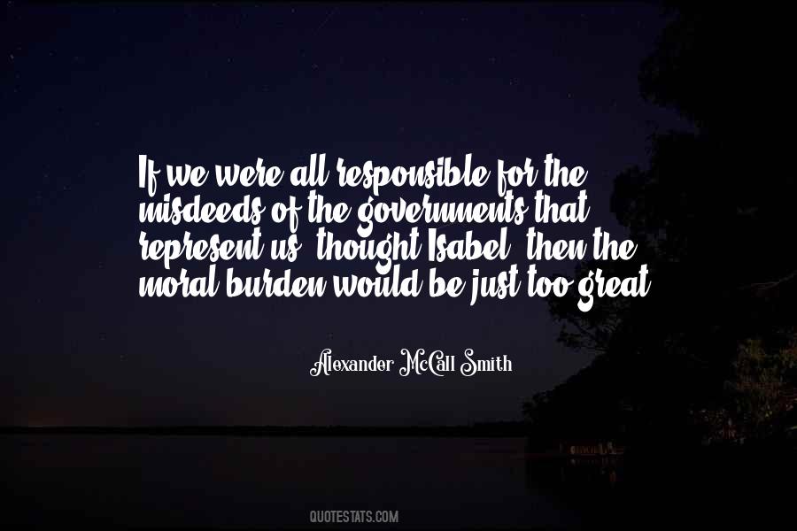 Usually The Burden Quotes #14269