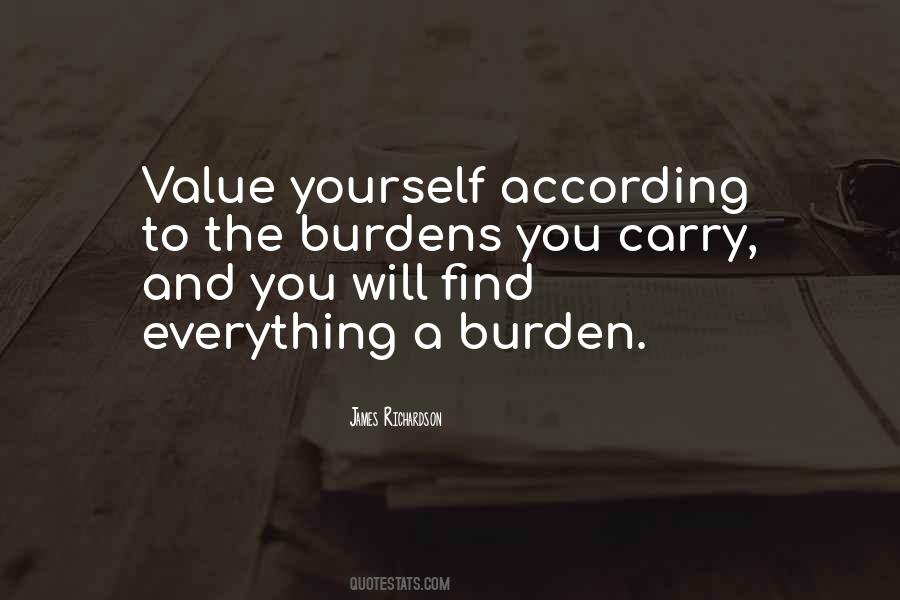 Usually The Burden Quotes #32281
