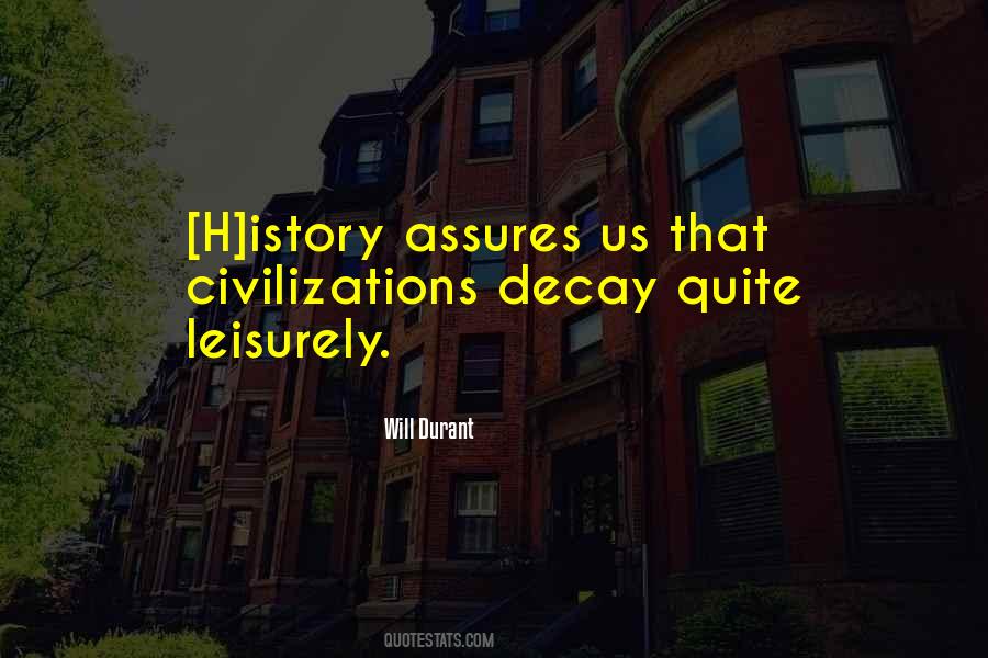 Civilization Decay Quotes #1445635