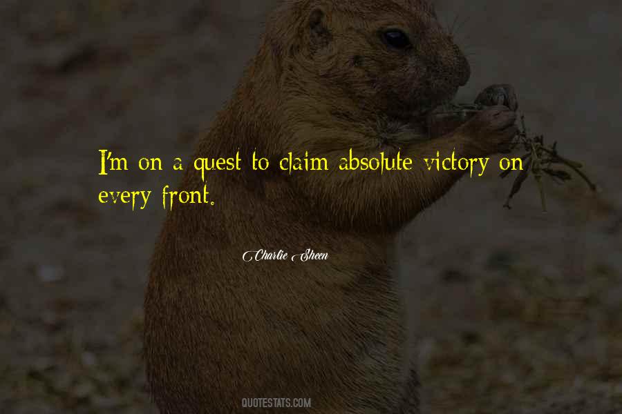 Claim Victory Quotes #1865935