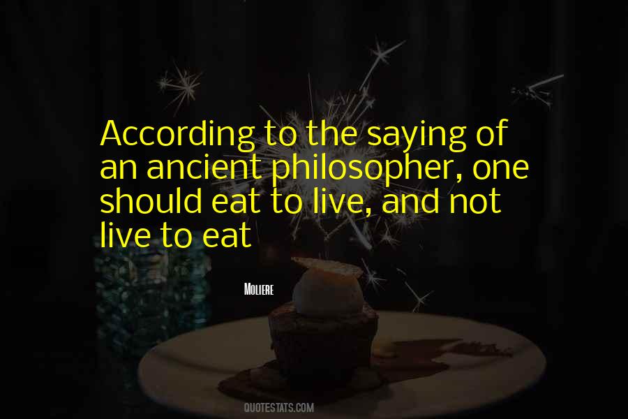 Live To Eat Quotes #184524