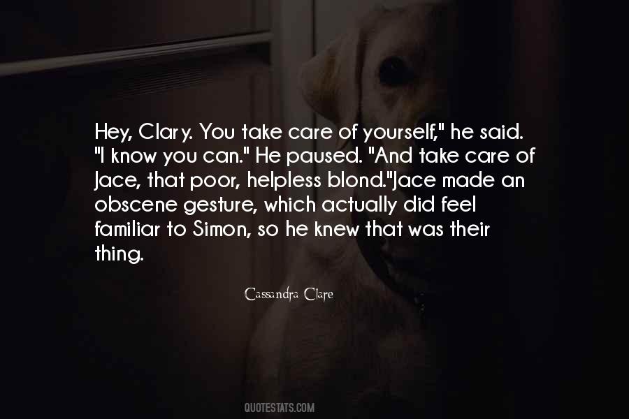 Clary Simon Quotes #516039
