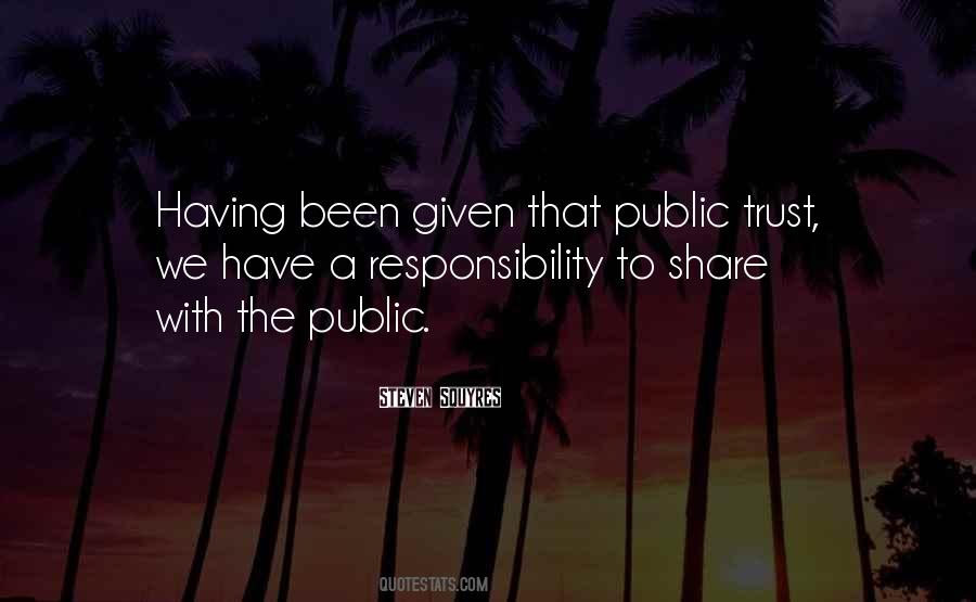 Public Trust Quotes #427308