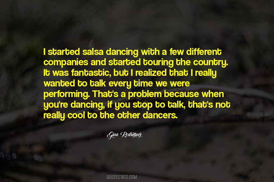 Dancing Salsa Quotes #1448626