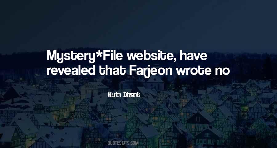 Mystery File Quotes #1310469