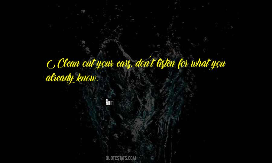Clean Out Quotes #1618694