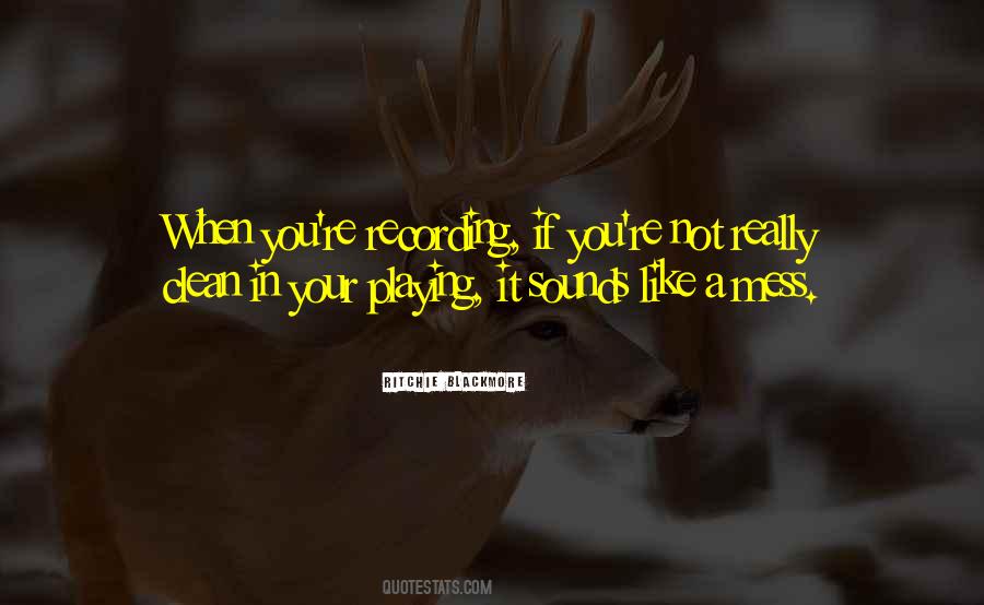 Clean Up Your Own Mess Quotes #299449
