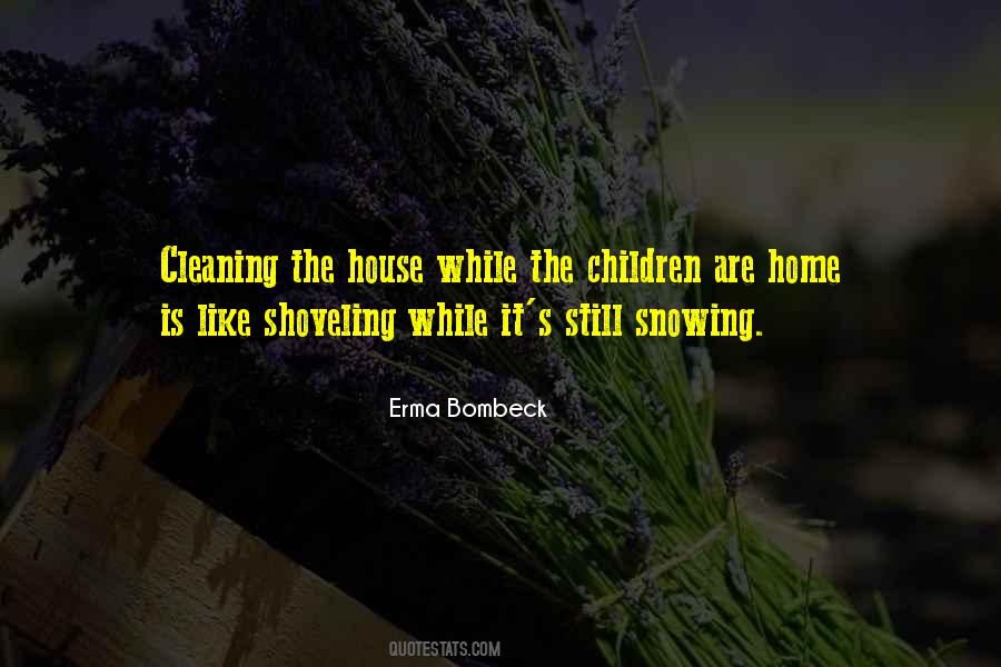 Cleaning Your House Quotes #1857151