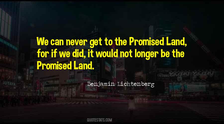 Quotes About The Promised Land #1248312