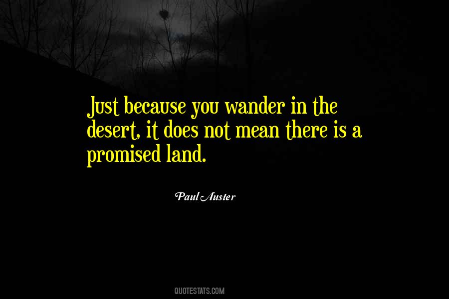 Quotes About The Promised Land #1650720