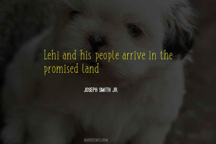 Quotes About The Promised Land #1719480