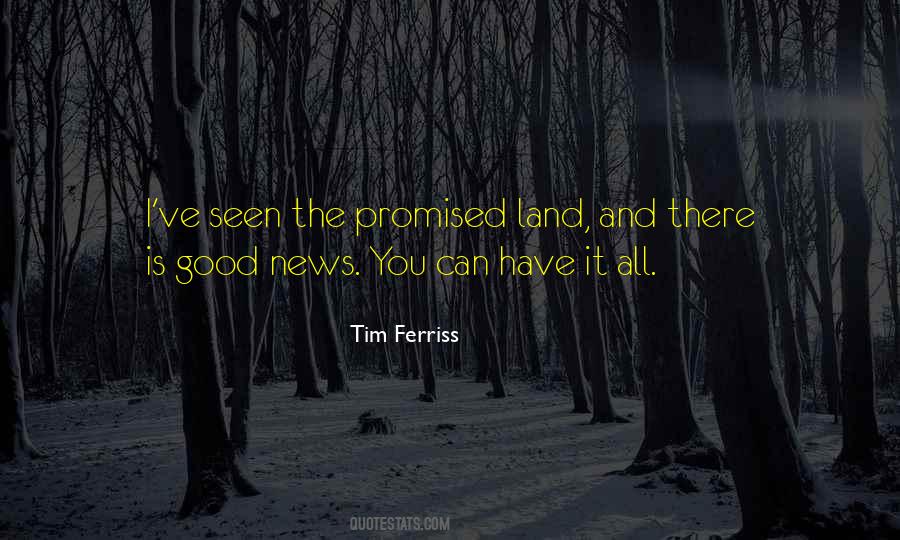 Quotes About The Promised Land #455642