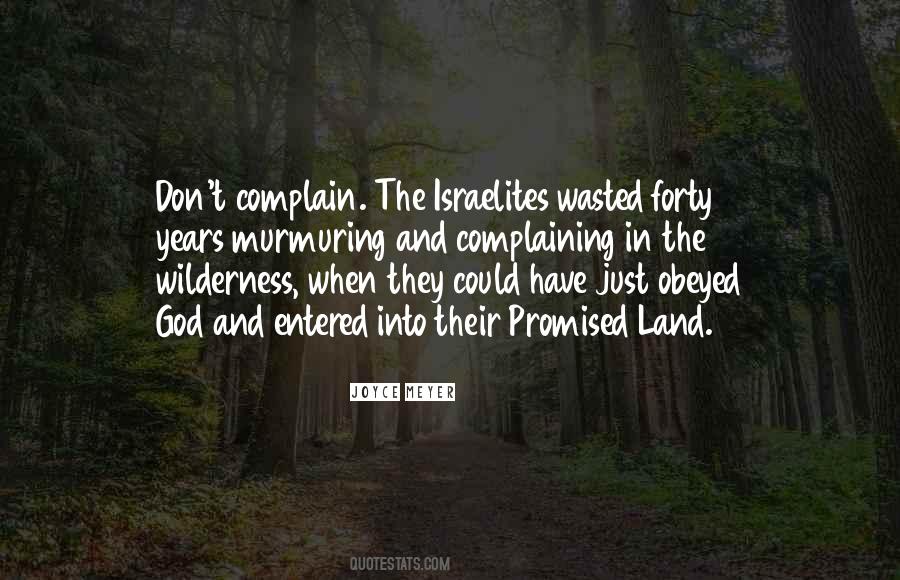 Quotes About The Promised Land #793345