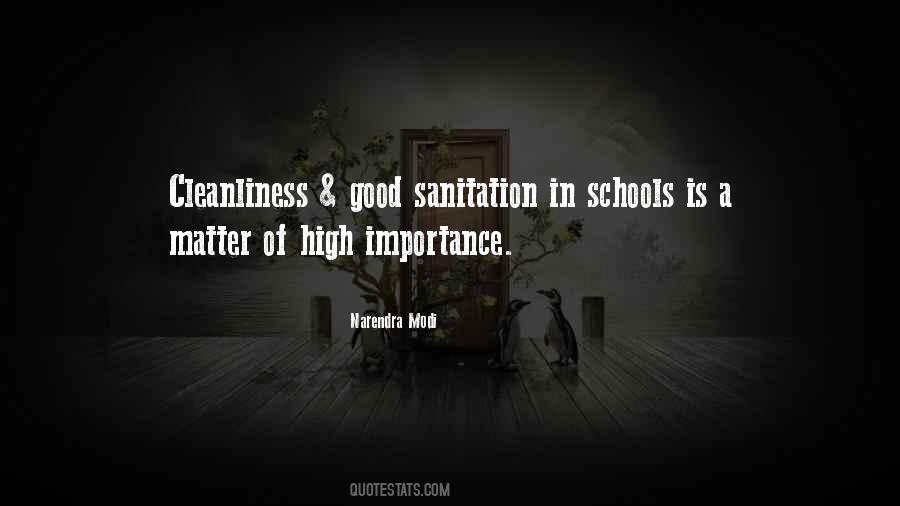 Cleanliness And Sanitation Quotes #649562