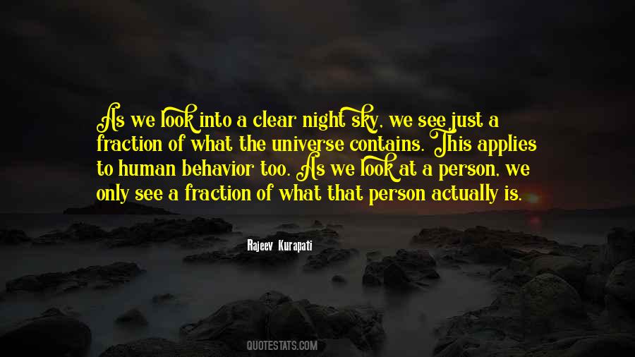 Clear Night Sky Quotes #1877000