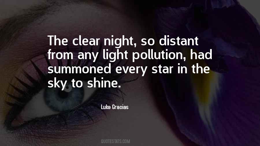 Clear Night Sky Quotes #259433