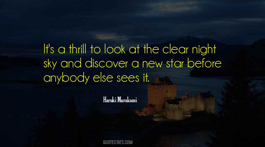 Clear Night Sky Quotes #50304