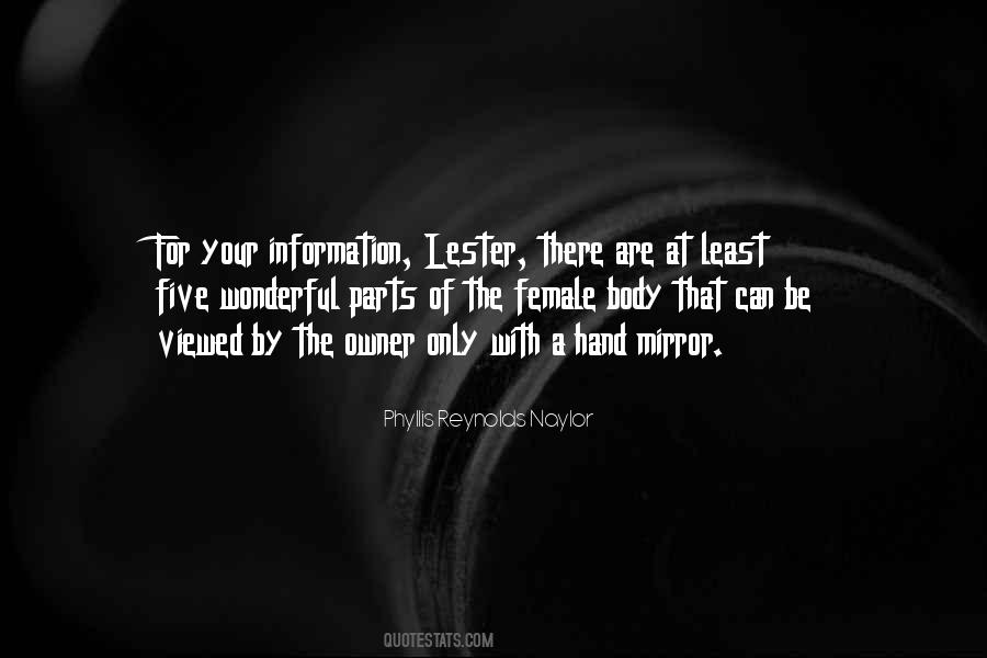 Quotes About Lester #1361711