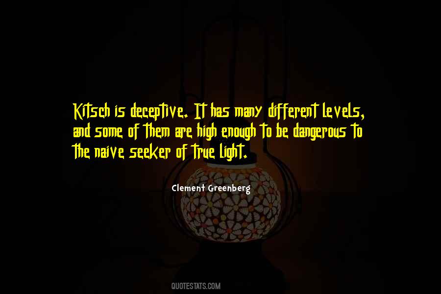 Clement Greenberg Kitsch Quotes #1834520
