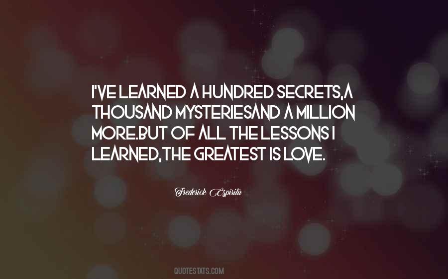 Quotes About Lessons Learned About Love #778558