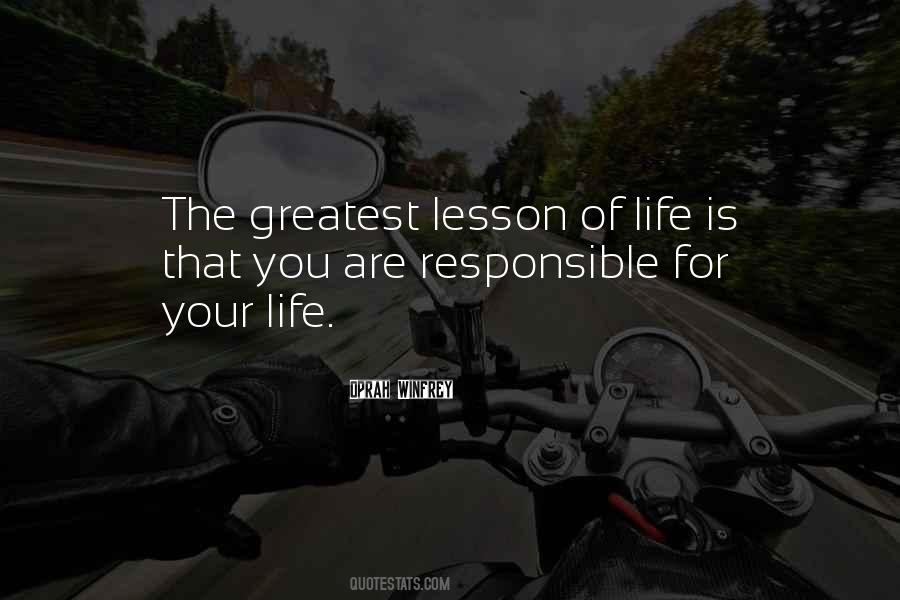 Quotes About Lesson Of Life #238691