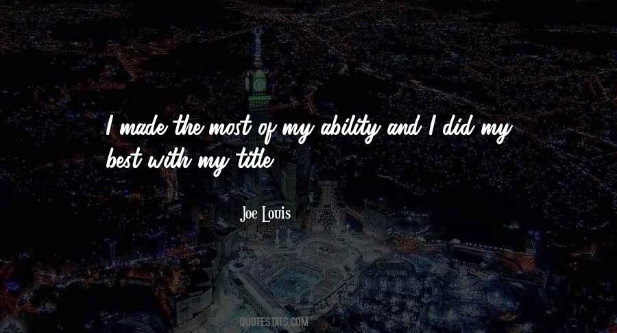 De Loule Quotes #1738618