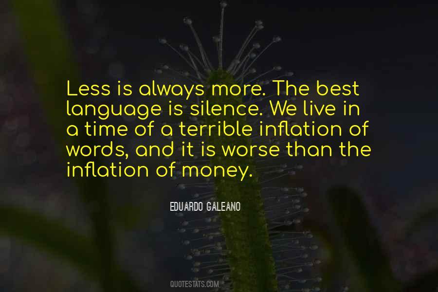 Quotes About Less Words #284173