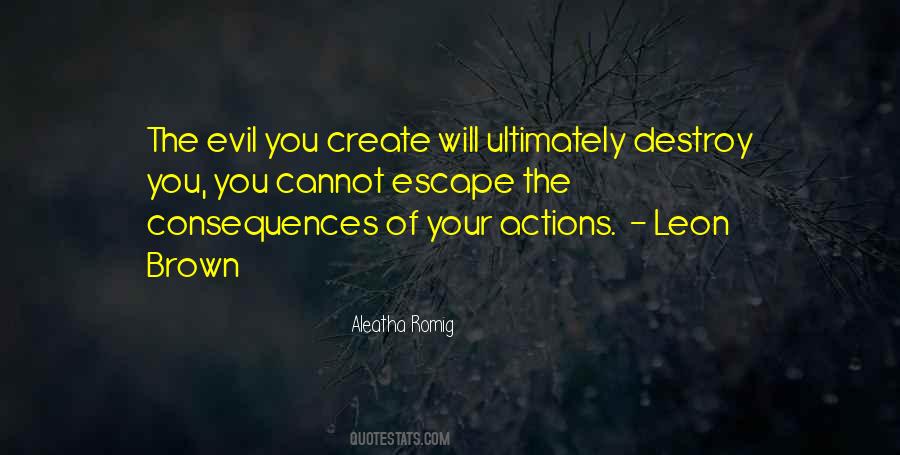 Evil Actions Quotes #1774482