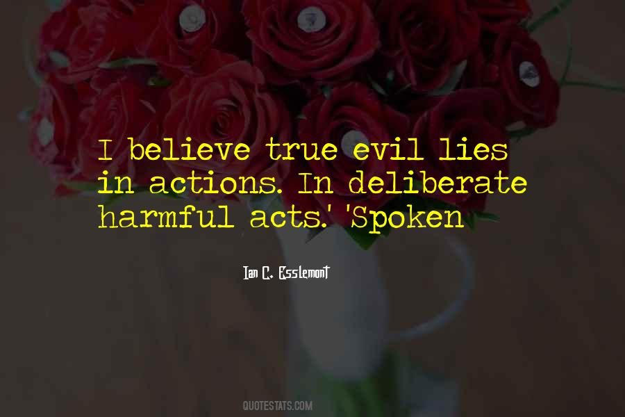 Evil Actions Quotes #346336