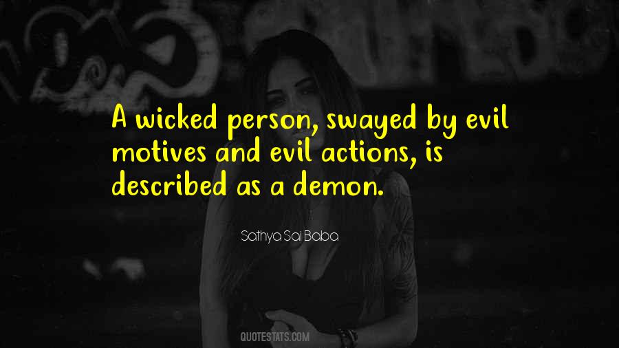 Evil Actions Quotes #840438