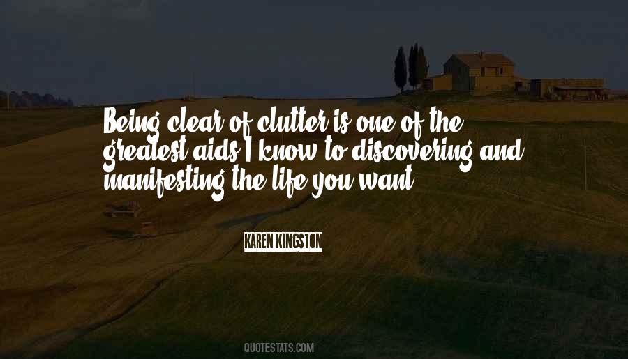 Clear Clutter Quotes #179199