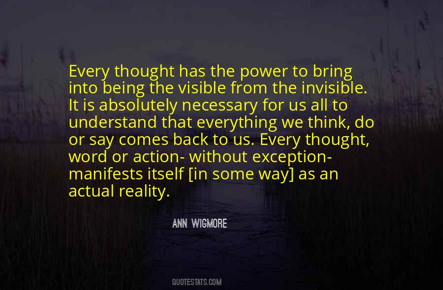 The Power Of Being Invisible Quotes #479717