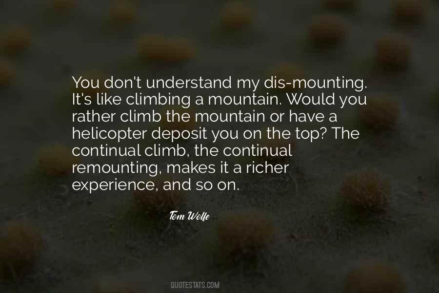 Climb Up The Mountain Quotes #559839