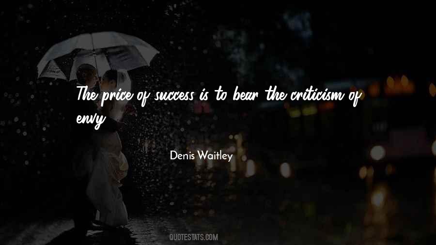 Quotes About The Price Of Success #1701777