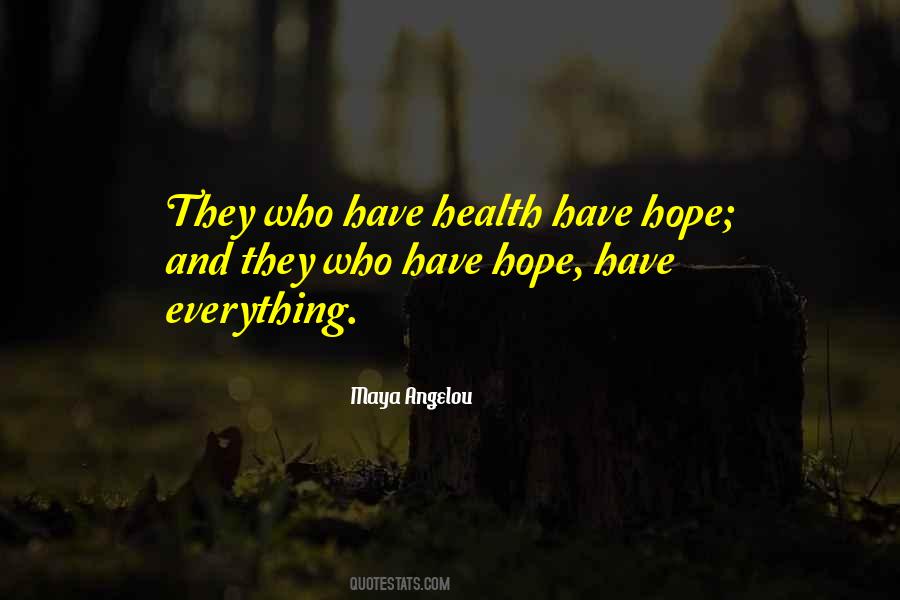 Hope Maya Angelou Quotes #30418