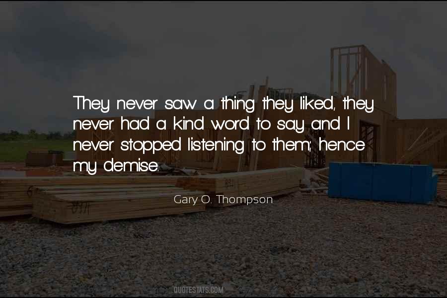 Our Demise Quotes #296302