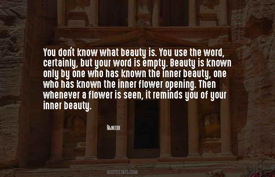 Beauty Of A Flower Quotes #109186