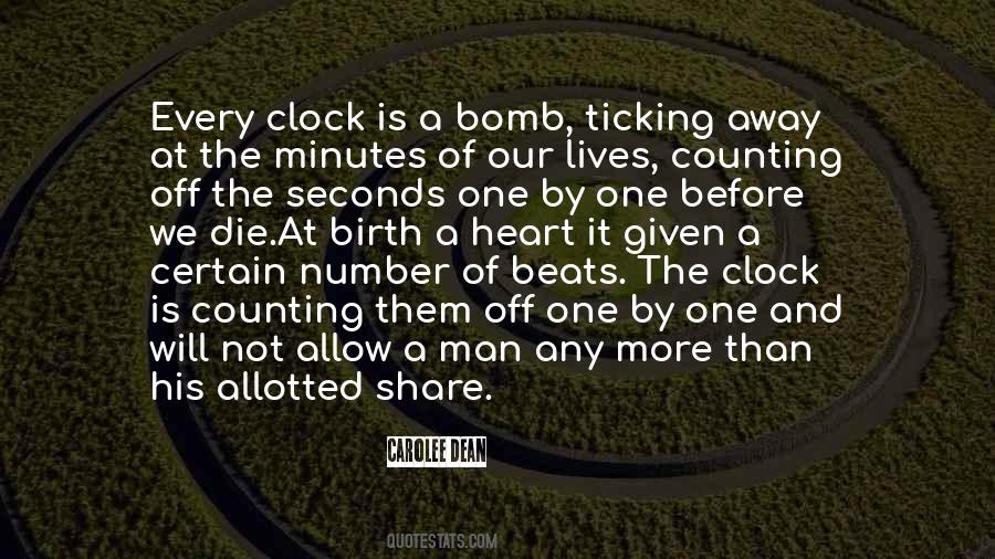 Clock Is Ticking Quotes #618137