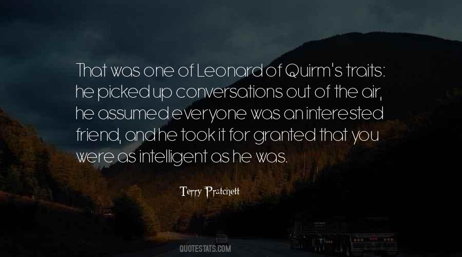 Quotes About Leonard #1355770