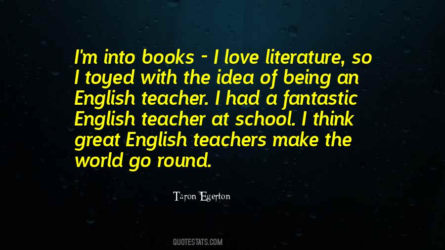 Egerton Taron Quotes #1666081