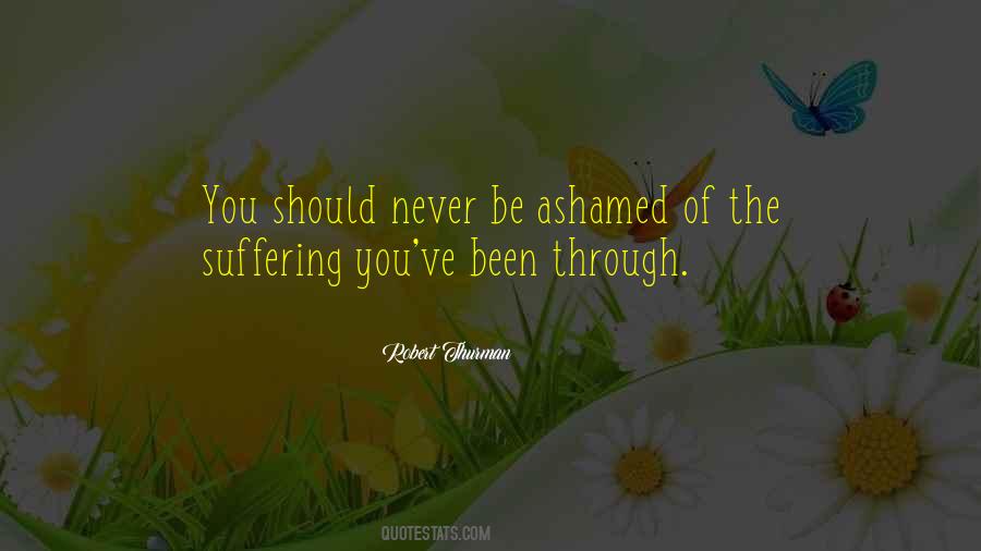 Never Be Ashamed Quotes #25463