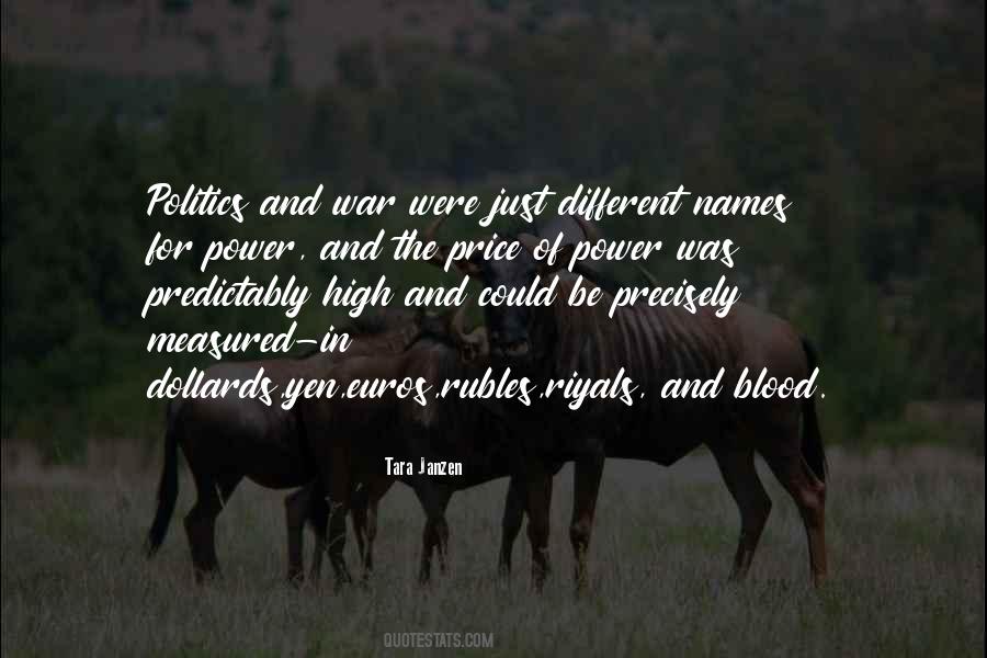 Quotes About The Price Of Power #130343