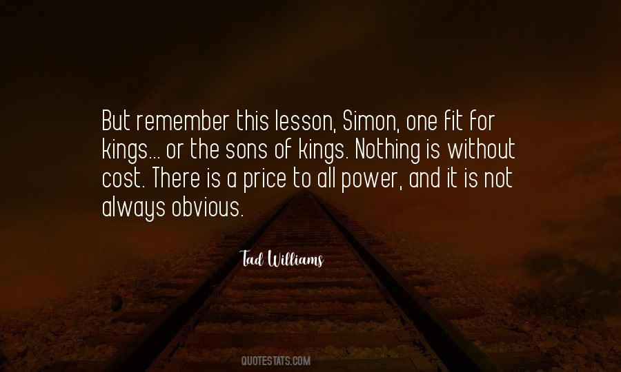 Quotes About The Price Of Power #345267